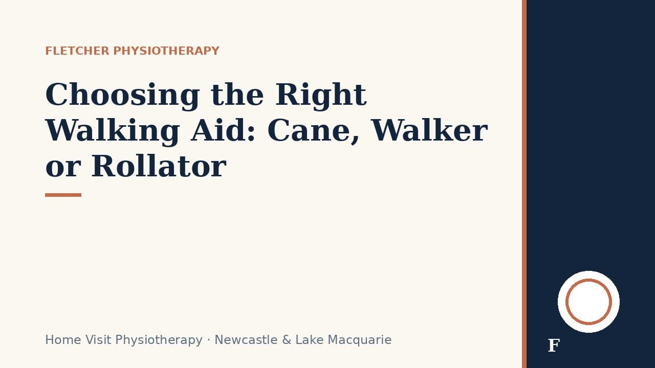 Choosing the Right Walking Aid: Cane, Walker or Rollator