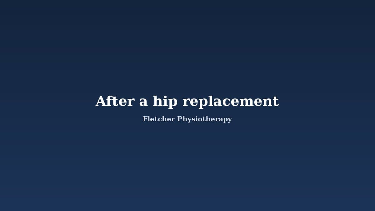 Exercises to Do After a Hip Replacement