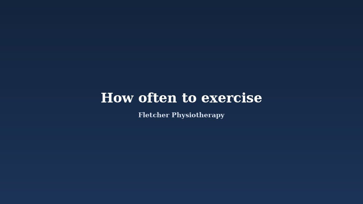 How Often Should Seniors Exercise?