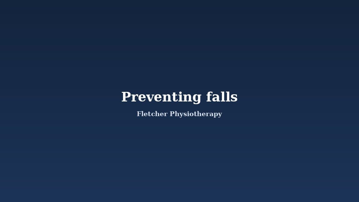 How Physiotherapy Prevents Falls in Older Adults