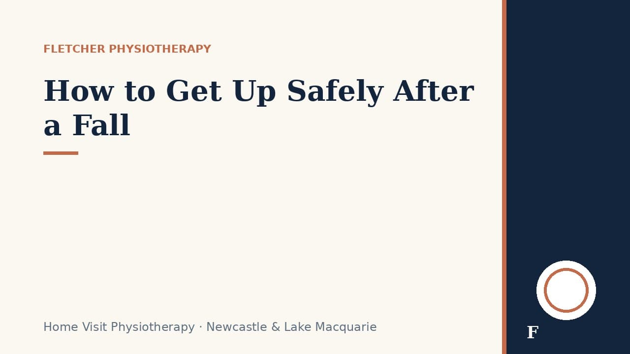 How to Get Up Safely After a Fall