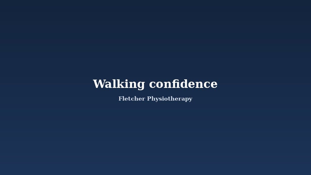 How to Improve Walking Confidence After a Fall