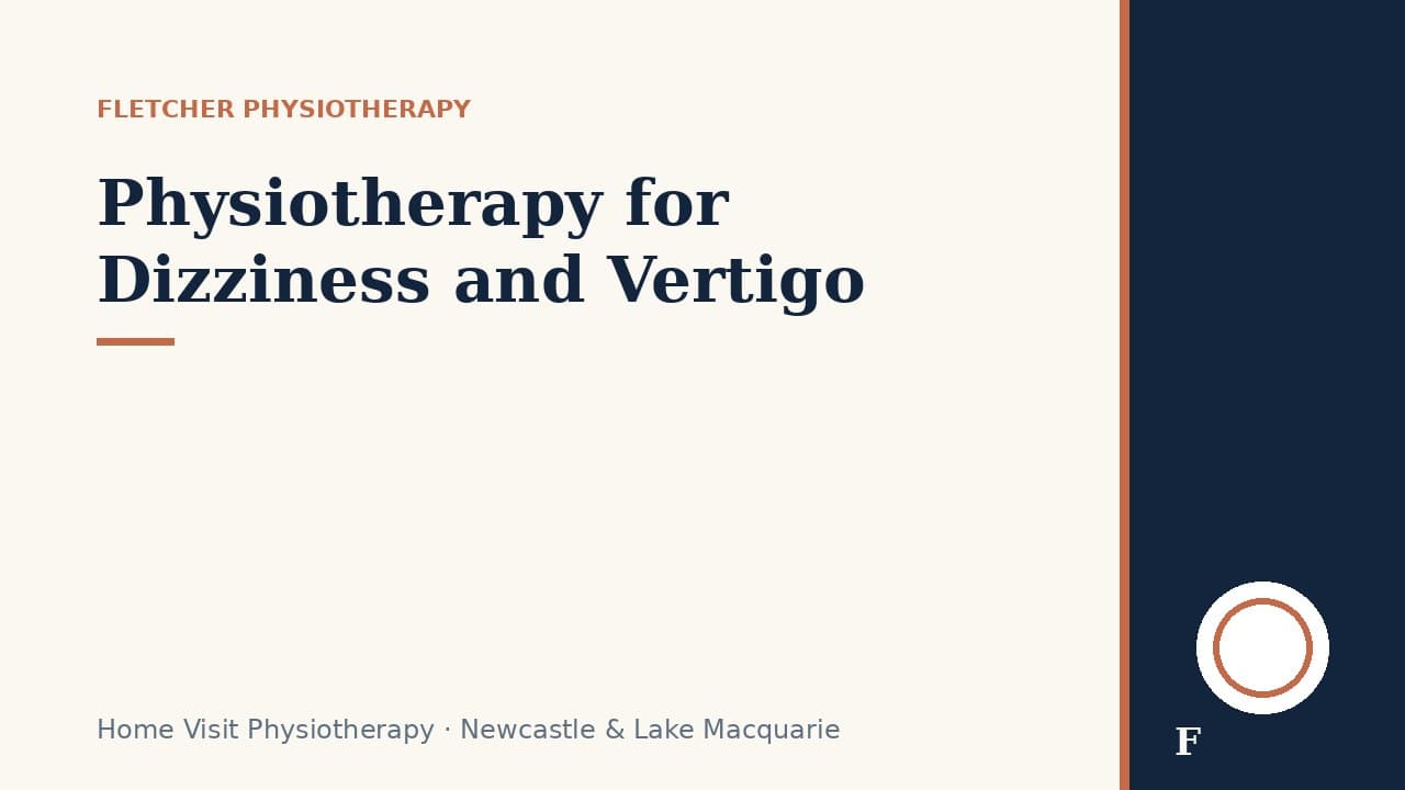 Physiotherapy for Dizziness and Vertigo
