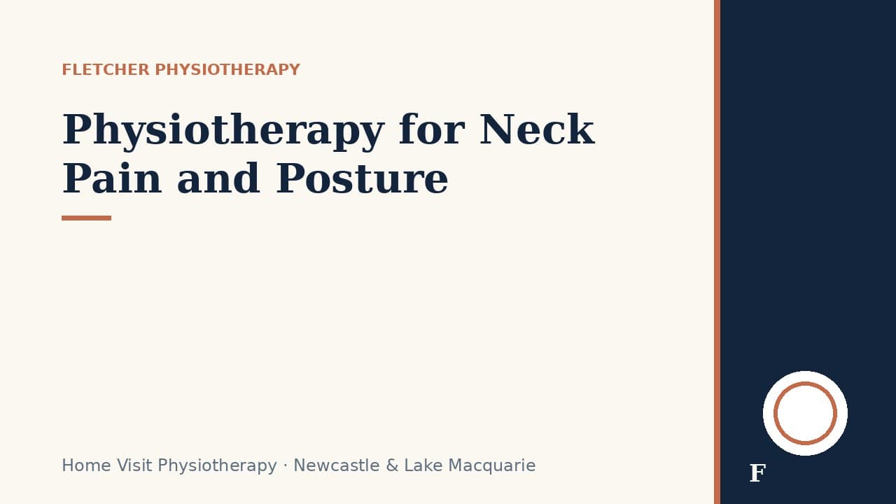 Physiotherapy for Neck Pain and Posture