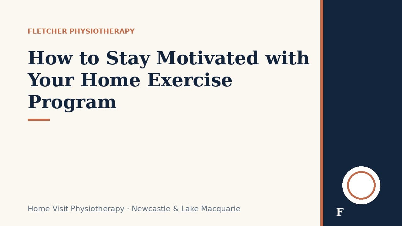 How to Stay Motivated with Your Home Exercise Program